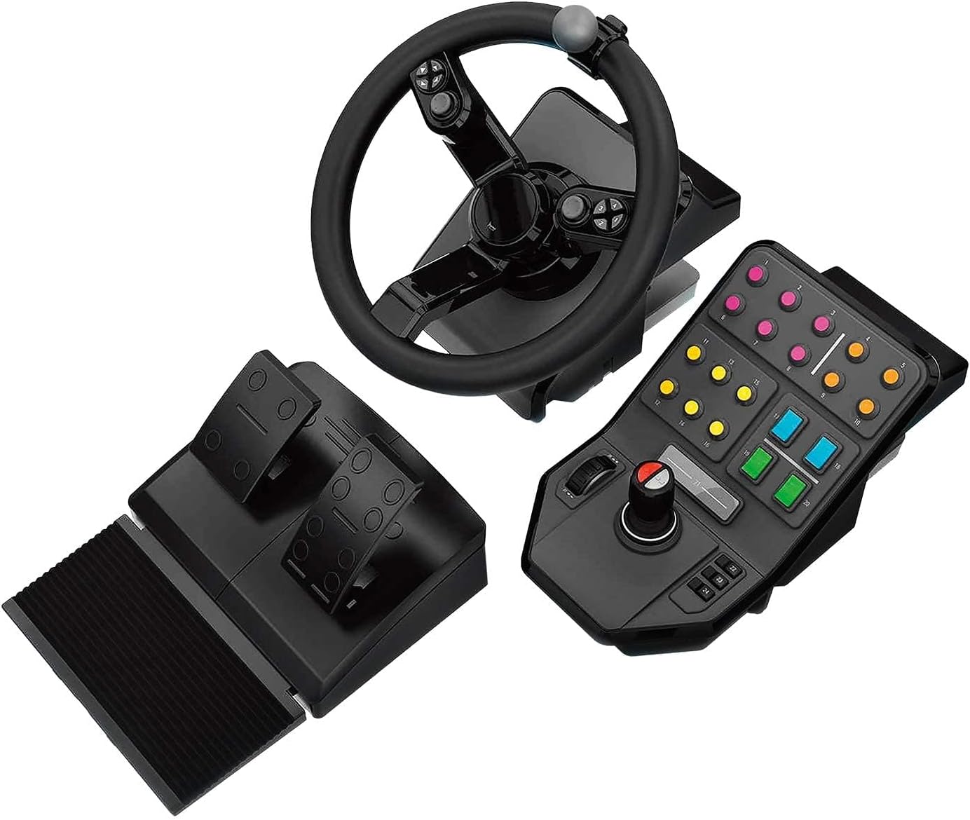 Logitech Heavy Equipment Bundle Volant + pédales Analogique/Numérique PC