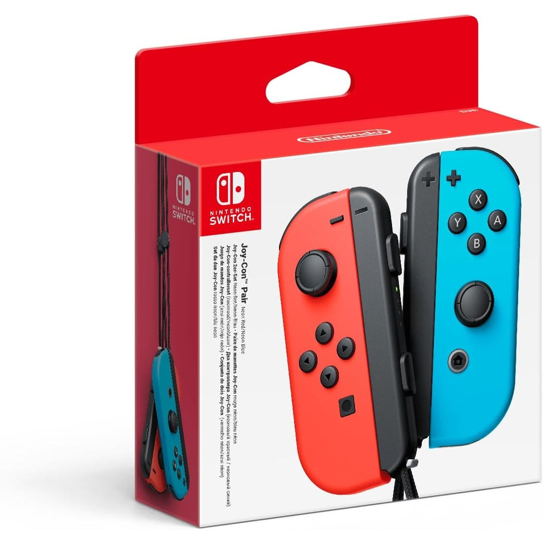 Paire de manettes Joy-Con Nintendo Switch bleu et rouge