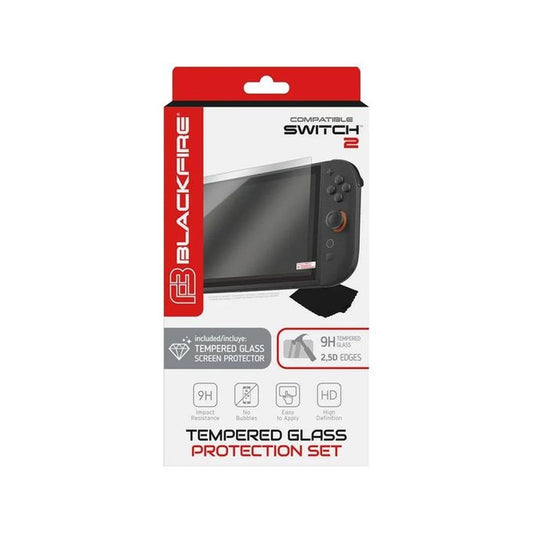 Blackfire Tempered glass screen protector 9H Nintendo Switch 2 ( Incassable )