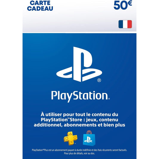 Sony PlayStation Store Carte Cadeau PSN 50 EURO Physique