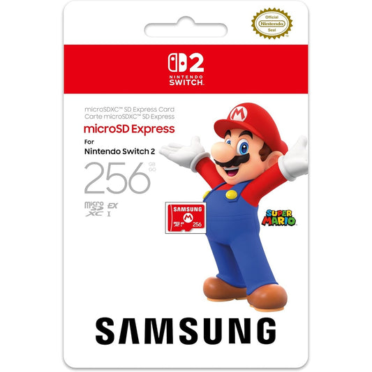 Carte mémoire micro SD express Nintendo Samsung 256 Go
