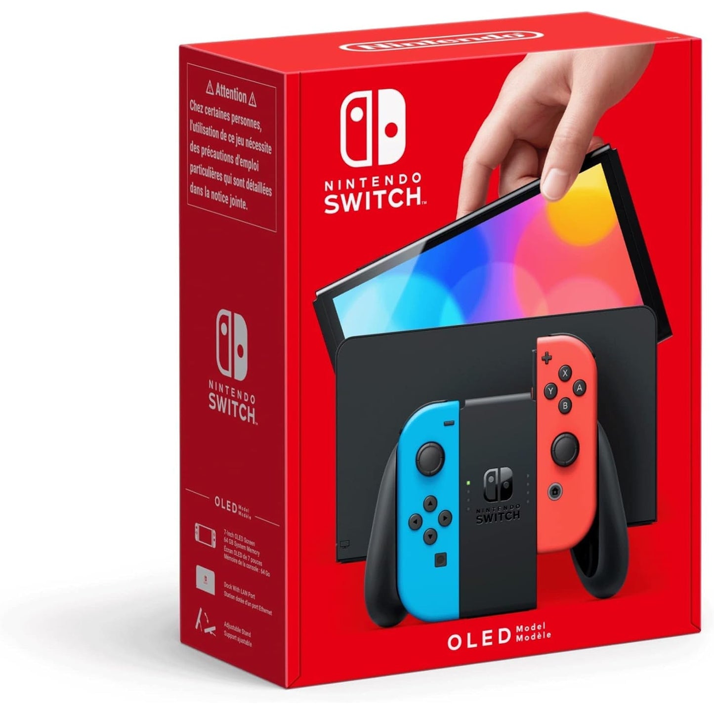 Console Nintendo Switch OLED Bleu néon / Rouge néon