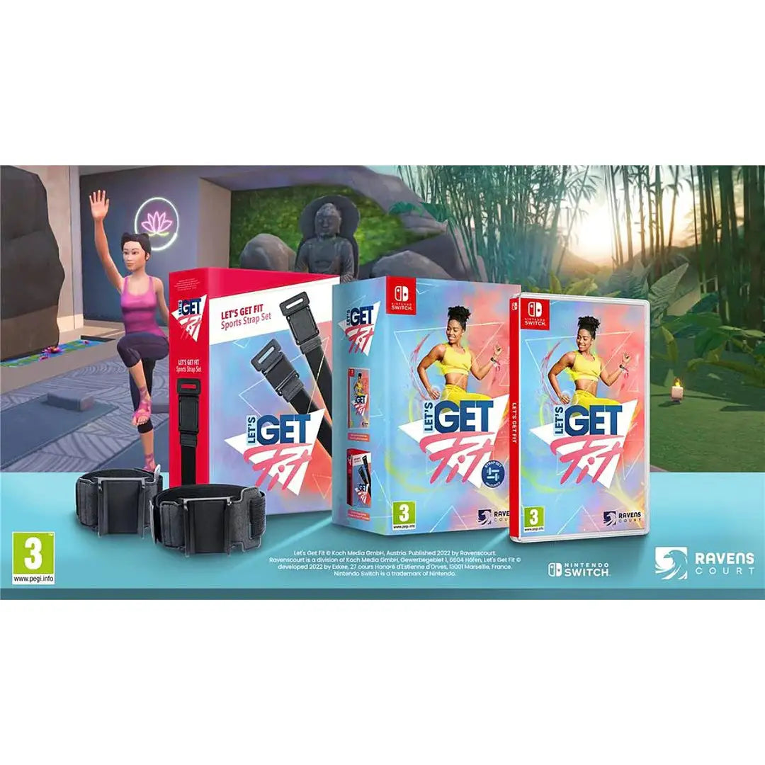 Let's Get Fit Nintendo Switch + Sport Strap Set