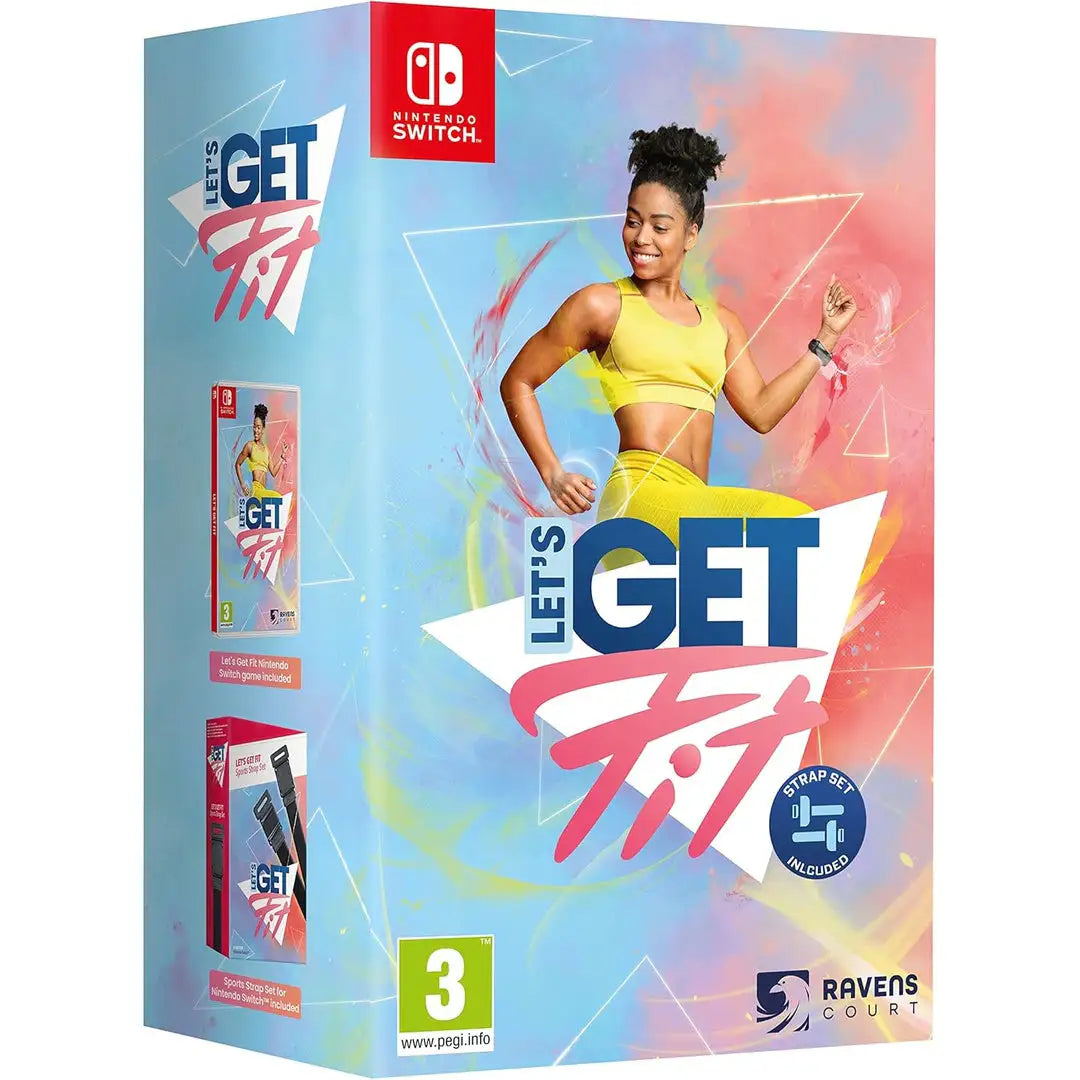 Let's Get Fit Nintendo Switch + Sport Strap Set
