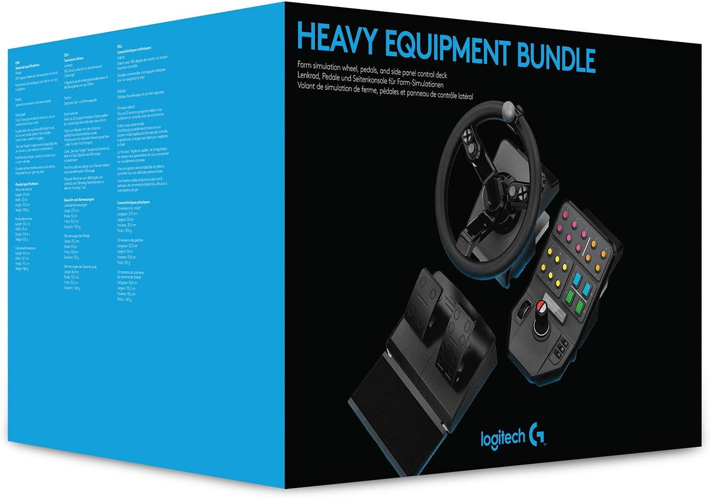 Logitech Heavy Equipment Bundle Volant + pédales Analogique/Numérique PC