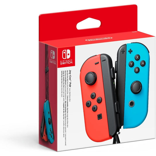 Paire de manettes Joy-Con Nintendo Switch bleu et rouge