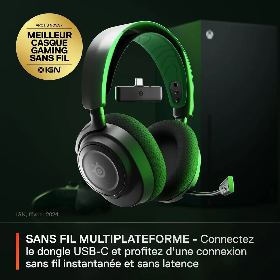 Casque SteelSeries Arctis Nova 7X Wireless Gen 2 pour Xbox
