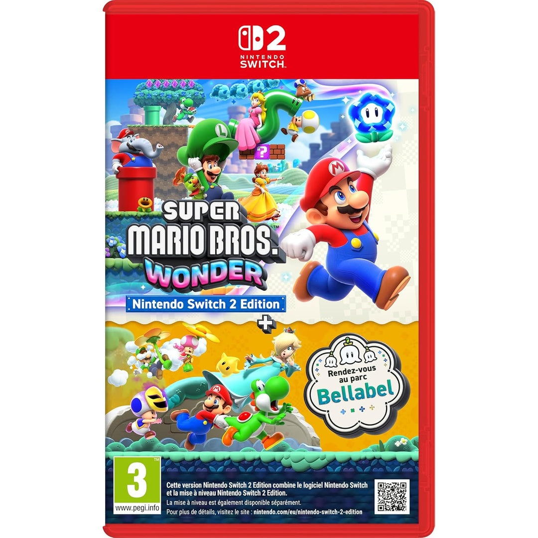 Super Mario Bros Wonder Edition Nintendo Switch 2 + Rendez-vous au parc Bellabel
