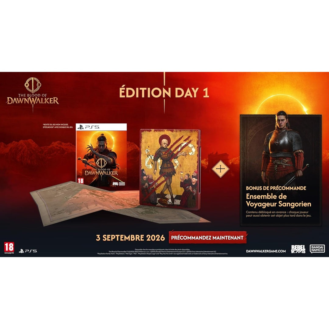 The Blood of Dawnwalker DAY 1 EDITION PS5 ( steelbook edition )