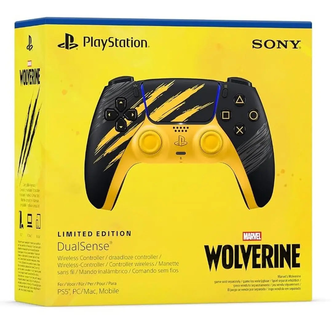 Manette PS5 DualSense Wolverine Jaune Combat Édition limitée